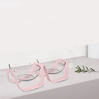 Double bowl protection cervical vertebra dog bowl
