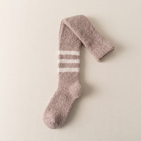 Coral Fleece Men's Over The Knee Stockings Fleece-lined