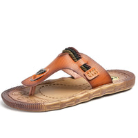 Korean version of men's flip-flop beach shoes