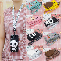 Elephant panda wallet mobile case