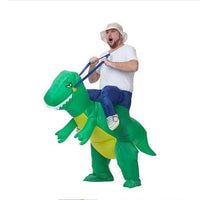 Inflatable dinosaur costume