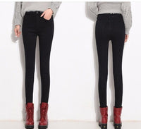 Women's thickened velvet jeans