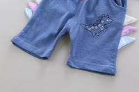 Baby Short-sleeved Cartoon Cotton Dinosaur Two-piece Suit