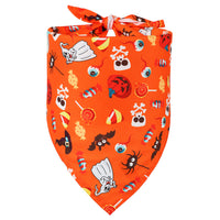 Pet Halloween Triangular Binder Dog Cat Skull Decoration Bib