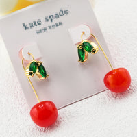 Cherry-shaped Earrings With High-end Zirconia Stud Earrings