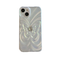Solid Color Pleated Butterfly Suitable For 14promax Phone Case