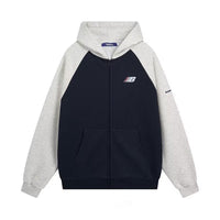 Retro Raglan Cardigan Hoodie Men's Autumn And Winter New