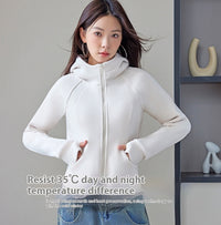 Hooded Sweater Double-sided With Velvet Cardigan Zipper Coat