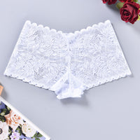 Mid-waist Lace Hollow-out Breathable Women's Underwear