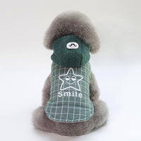 Dog Cotton Smile Star Small Dog Two-legged Coat