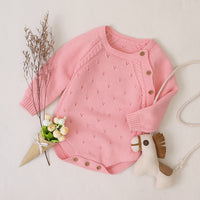 Boys And Girls In Pure Color Knitted Bag Fart Ha Clothes