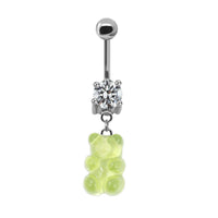 Bear Belly Animal Navel Ring Human Body Piercing Accessories