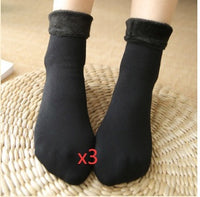 Plus velvet thick snow day warm floor socks autumn and winter in the tube home socks men socks couple socks