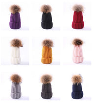 Autumn and winter new scorpion hair ball children's wool hat