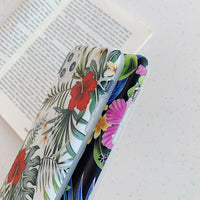 Retro literary flower leaf phone case