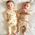 Comfortable Cotton Newborn Clothes Covered Foot Zipper One Piece Romper