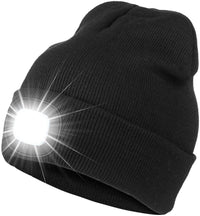 Factory Direct Sales New LED Lamp Knitted Hat Autumn And Winter Warm Outdoor Night Run Riding Lamp Hat Warm Led Hat