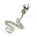 Diamond Snake Navel Nail