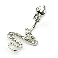 Diamond Snake Navel Nail