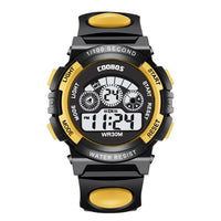 Colorful light waterproof student electronic watch