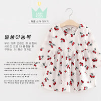 girl cute print flower dress