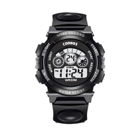 Colorful light waterproof student electronic watch