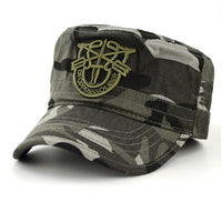 Camouflage military cap flat hat