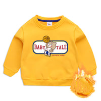 Children's Sweater Plus Velvet Padded Boy Top