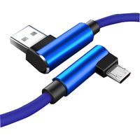 Double elbow cloth knitted fast charging data cable