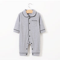 Baby pajamas solid color baby onesies kids clothes