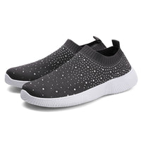 Plus-size Lightweight MD-soled Flyknit Stretchy Casual Shoes