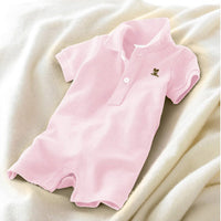 POLO lapel baby one-piece romper