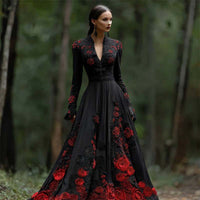 New Autumn American-Style Fashionable Halloween Dress With Digital Print
