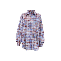 American Contrast Color Casual Shirt