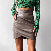 Autumn And Winter Temperament Commuting Slim-fit High-waisted Short Skirt