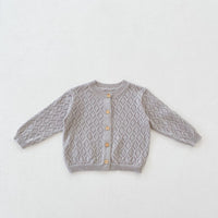 New Sweet Rhombus Hollow Long Sleeve Small Jacket