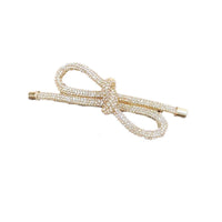 Rhinestone Bow Spring Clip Advanced Sense