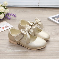 Girls Shoes White Leather Shoes Bowknot Girls Children Princess Shoes