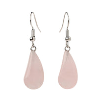 New Flat Teardrop Semi-precious Earrings For Women