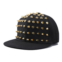 New Street-style Edgy Fashion Cap With Rivets