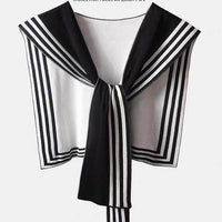 Women's Korean-style Spring And Autumn Knitted Decorative Shirt With Shoulder Paisley Fake Collar