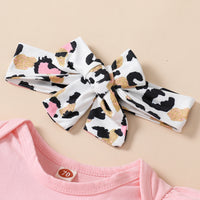 Love Bell-bottom Pants Three-piece Set