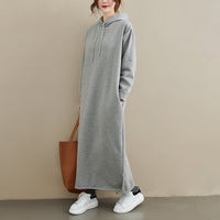 Womens Loose Fitting Long Sleeve Dress