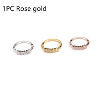 1 Pcs 0.8x8mm Nose Piercing Body Jewelry Part Nose Hoop Nost