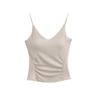 Womens Tank Top With Chest Pads Bodycon Style