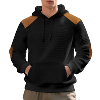 Men's Leisure Pullover Jacquard Multicolor Hoodie Hooded Large Pocket