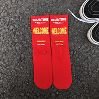 Autumn and winter new cotton tube socks Korean letter men and women trend couple socks street skateboard sports socks