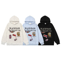Snack Printing Hooded Loose Sweater