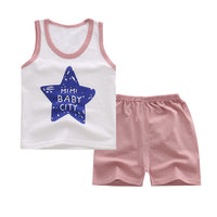 Children's cotton sleeveless vest