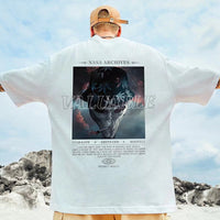 Polyester Printed Short Sleeve Men's Plus Size